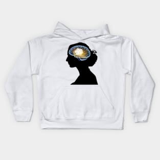 Critical Thinking Female Kids Hoodie